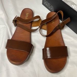 Brown sandals
